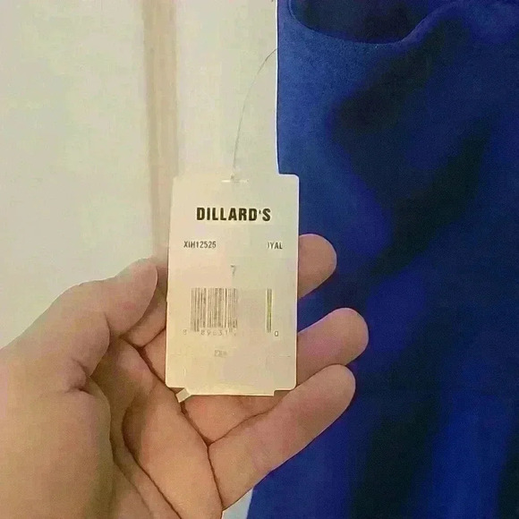 Midnight Doll Royal Blue semiformal dress,  Jr Size 7,  NWT - Picture 5 of 10